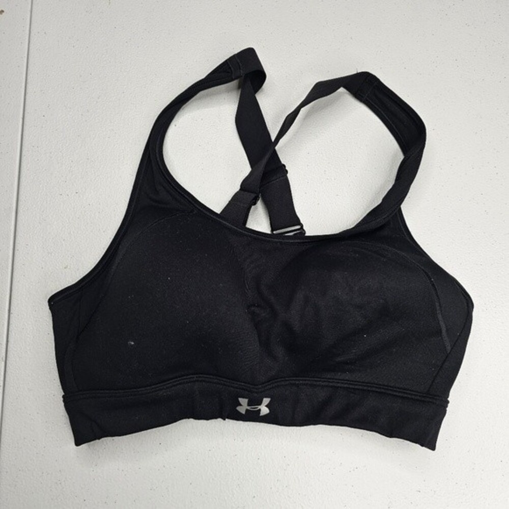 Under Armour UA Fitted Sports Bra Wireless Black CrossStrap small
